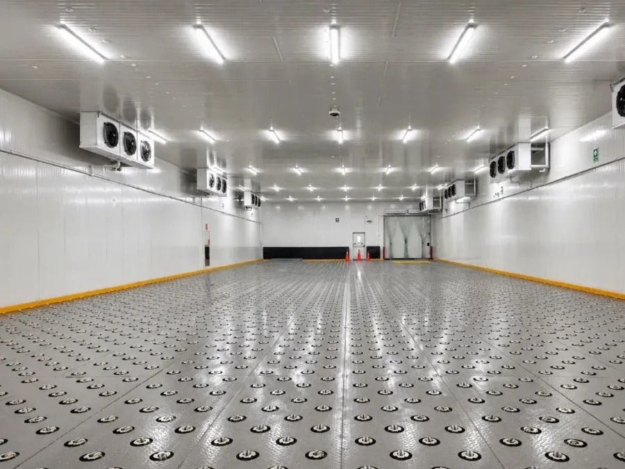 Bodega refrigerada con sistema caster deck de transferencia continua - GIRAG